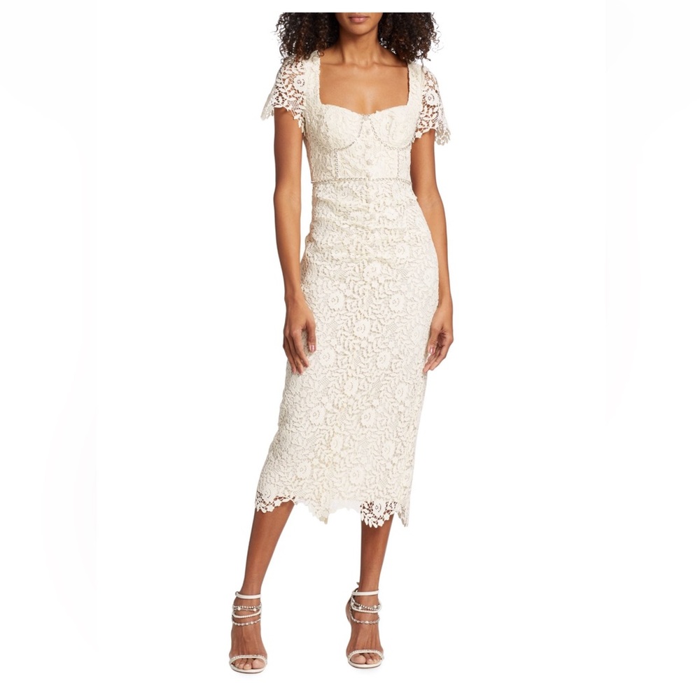 Self portrait lace and crystal midi dress - Picture 2 of 11